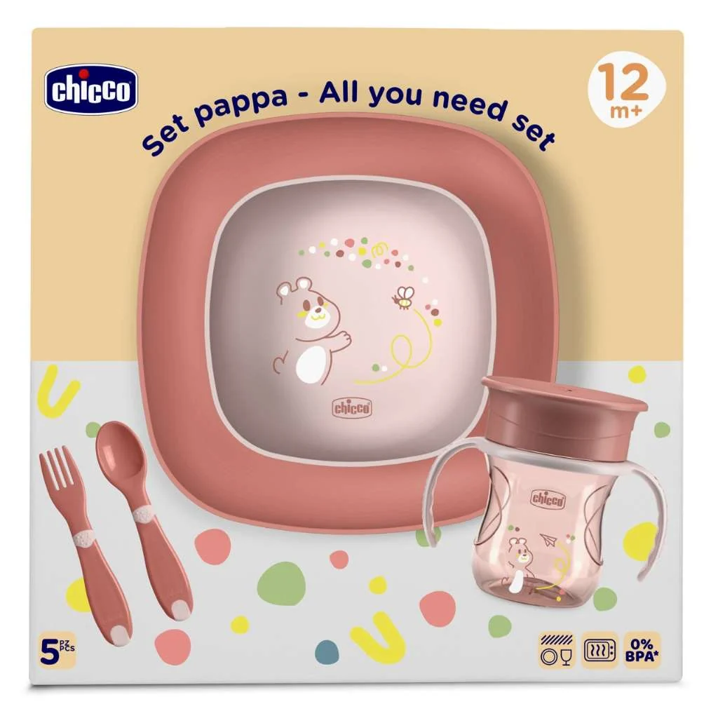 Chicco Conjunto Papa Rosa 12M+