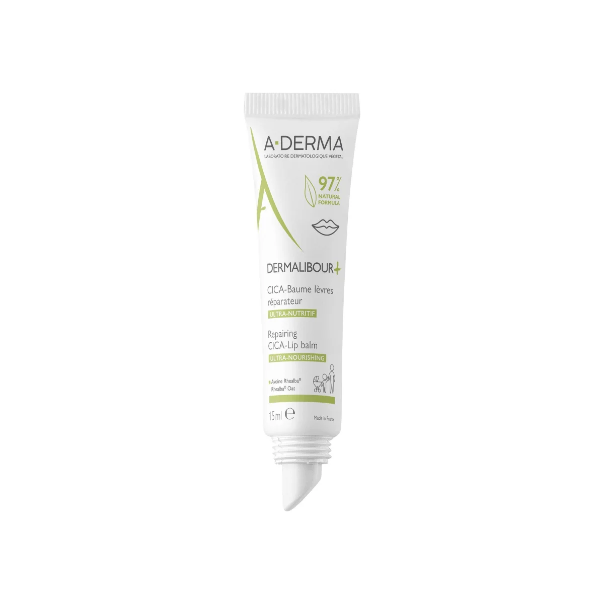 A-Derma DERMALIBOUR+ CICA Bálsamo Reparador de Lábios 15ML - Image 2