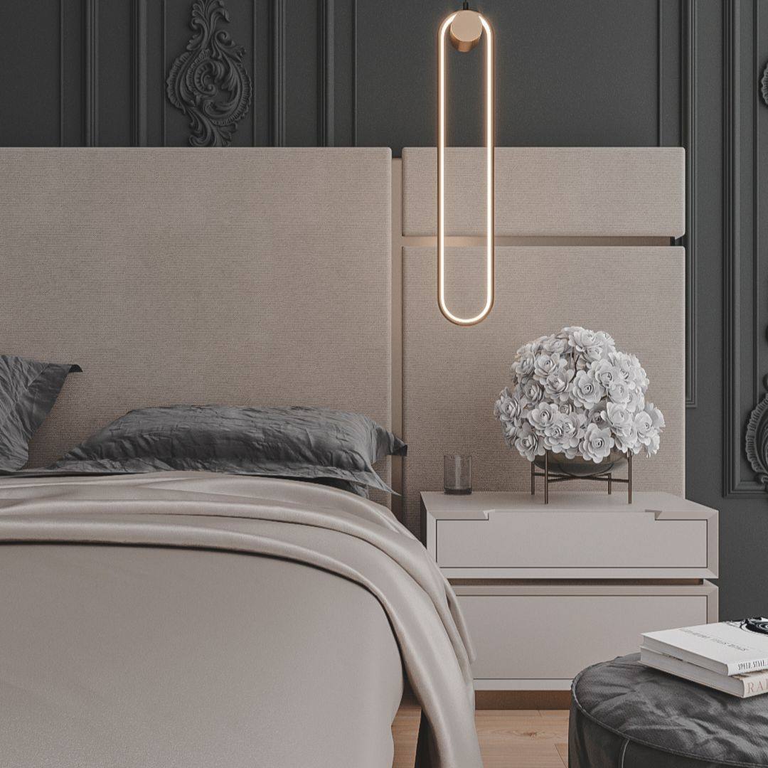 Cama Casal Cabeceira Painel Lateral Kobo 105.206.302 – Portukahf - Image 2