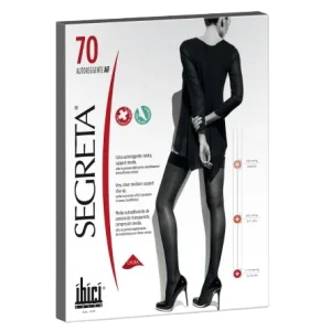 IBICI Segreta Meias Stay Up Classic 70 PRETO T1