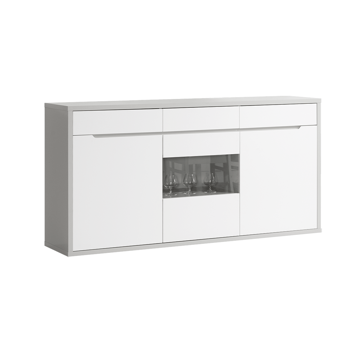 Aparador Viena – Cinza/Branco - Image 2