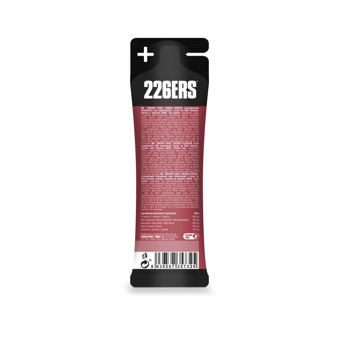 226ERS Energy Shot Stick 60ml Cherry Zero - Image 3