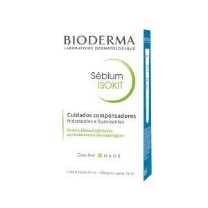 Bioderma Sébium Isokit Pack Creme Facial 40ml + Bálsamo Labial 15ml