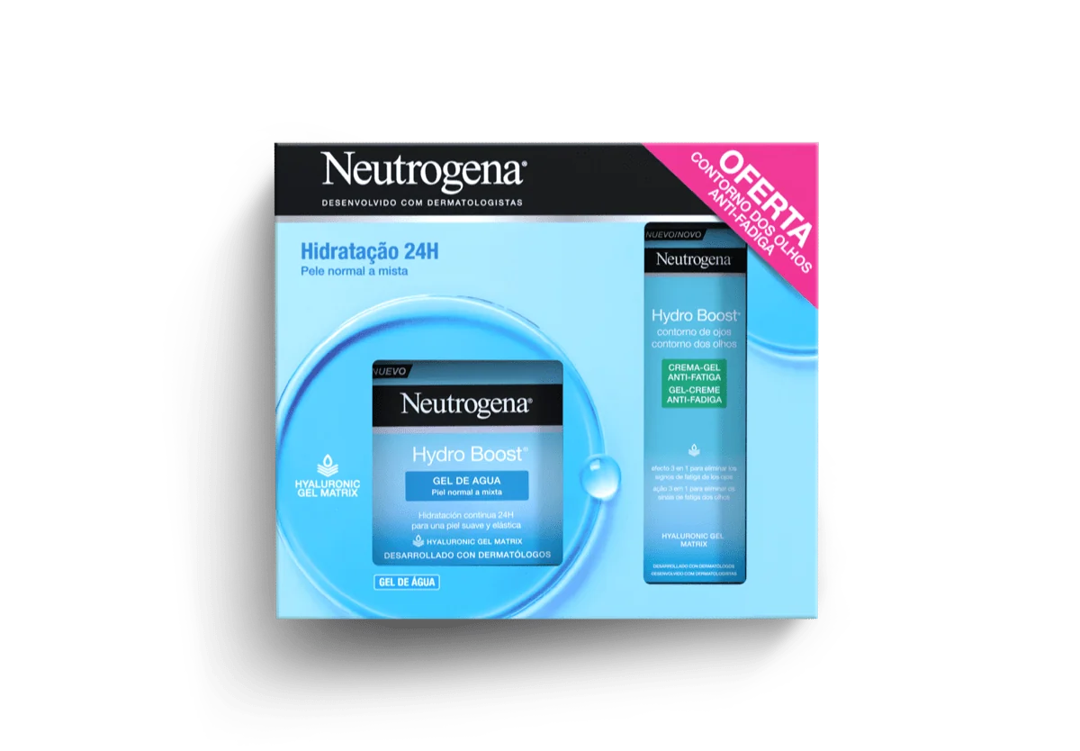 Neutrogena Hydro Boost Gel de Água 50ml com oferta de Creme de Olhos 15ml