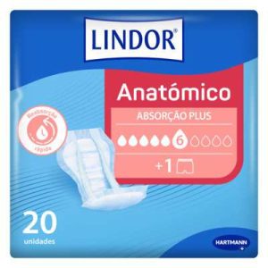 Lindor Ausonia Penso Anatómico Plus 20 unidades + Cueca Elástica