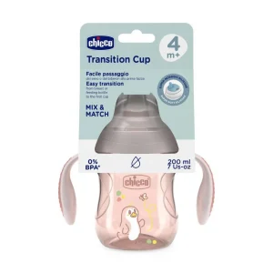 Chicco Copo Transição Rosa 200ml 4M+