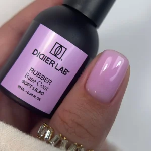 Verniz gel, Rubber base coat, soft lilac, 10ml
