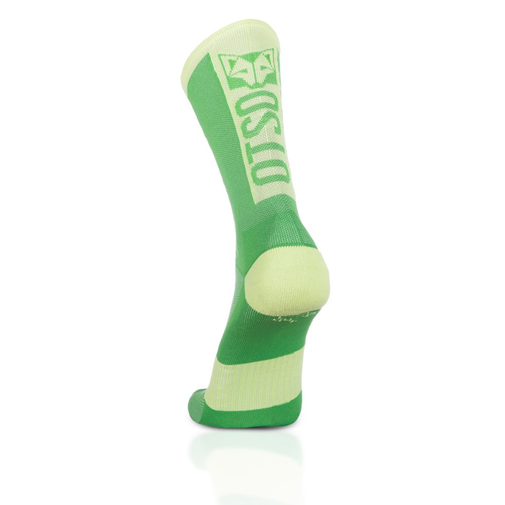 OTSOSPORT Meias Cycling High Cut – Verde / Lima - Image 3